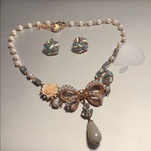 Betsey Johnson Necklace and Earrings set